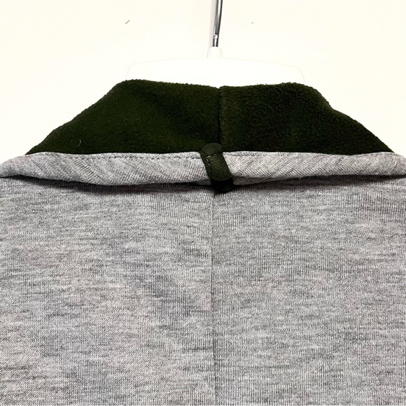 Fabletics Moscow Coat Womens SZ Medium Soft Cozy Terry Fleece Gray Midi Coatigan - Picture 9 of 14